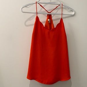Scalloped cami tank